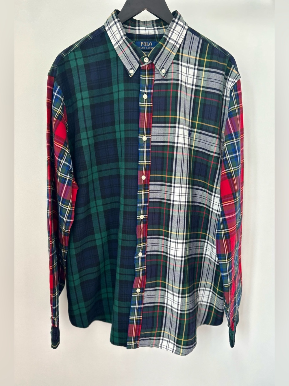 Polo Ralph Lauren XXL Patchwork Plaid Shirt 🏇